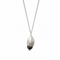 Eucalyptus FRO Necklace with Black freshwater pearl
