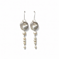 INDI Wisteria Earrings with White freshwater pearl