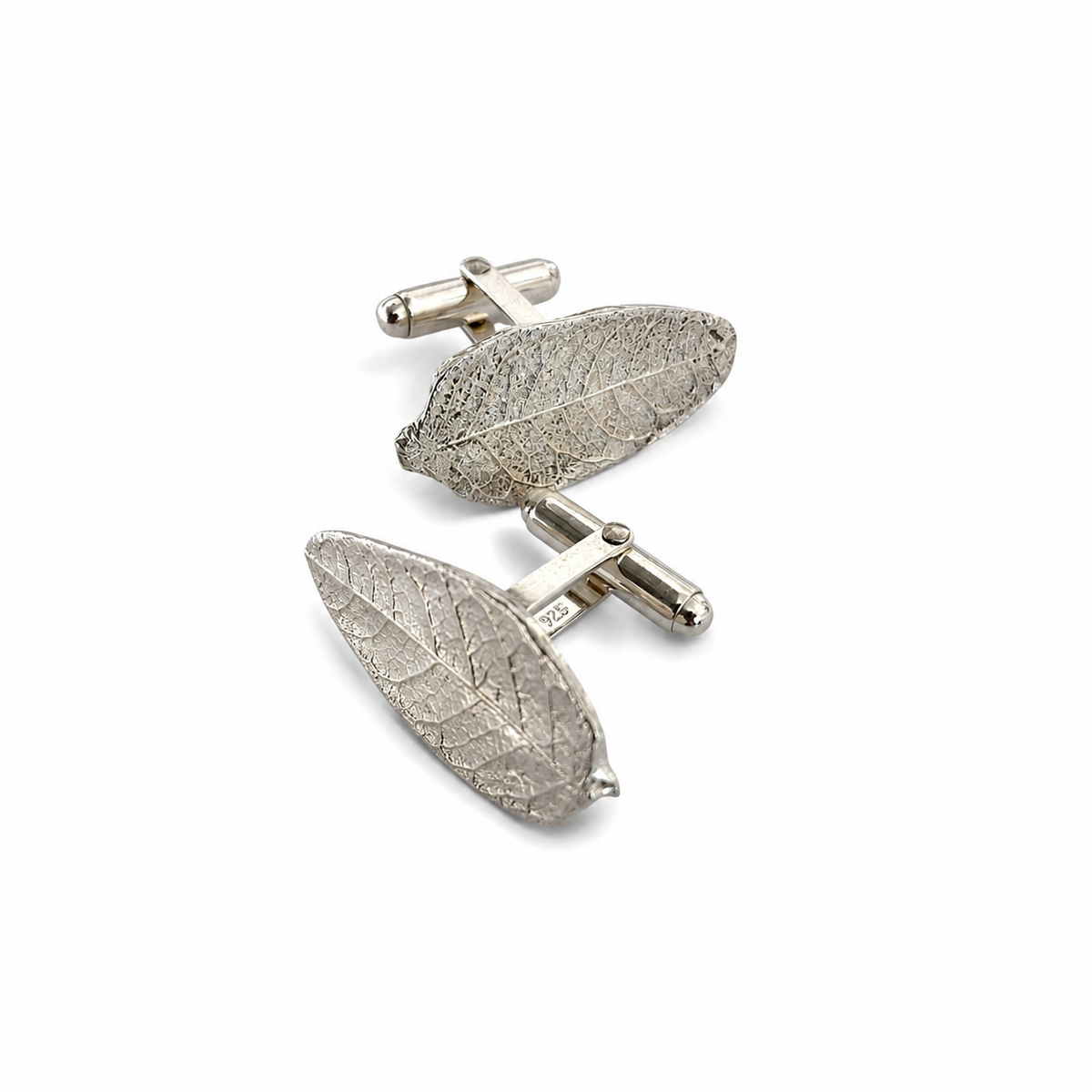 Silver Leaf Cufflinks