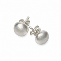 Silver-pearl Stud Earrings