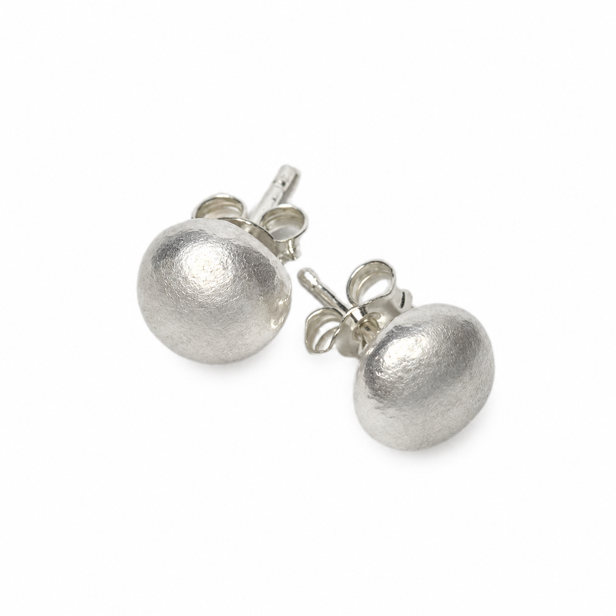 Silver-pearl Stud Earrings