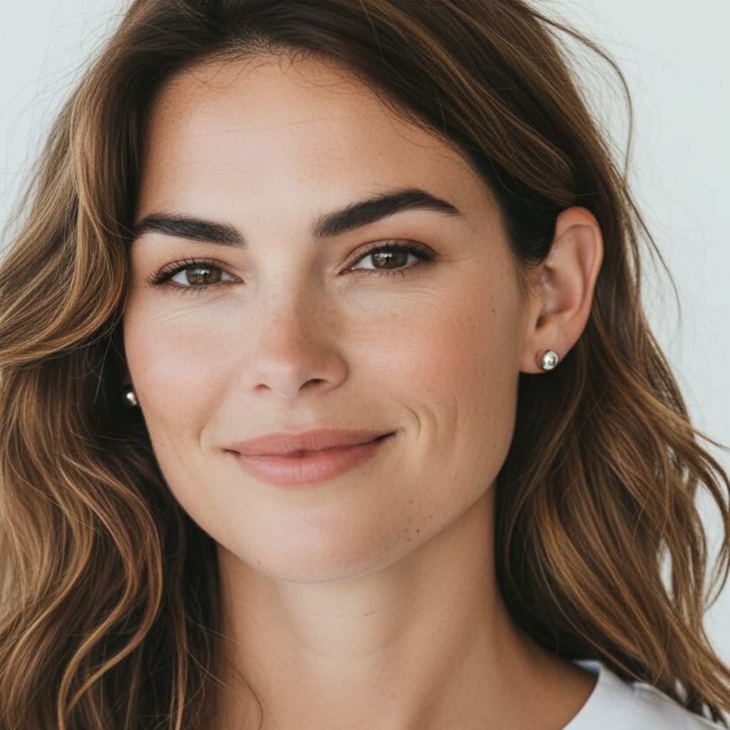Silver-pearl Stud Earrings
